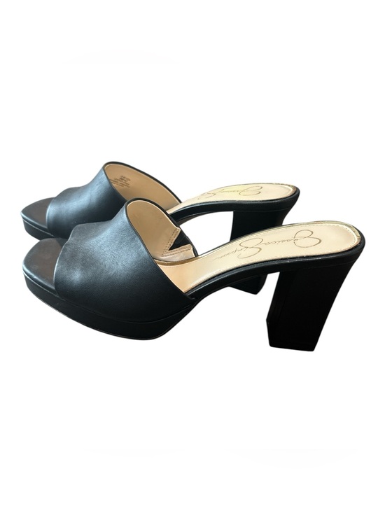 Jessica Simpson Shoes - Jessica Simpson Black Open-Toe Platform Mule Heels